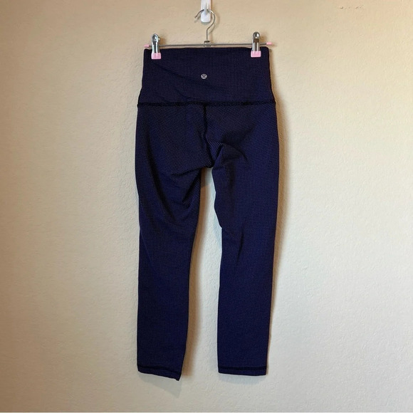 Lululemon Wunder Under Roll Down Diamond Dot Leggings - Picture 4 of 7